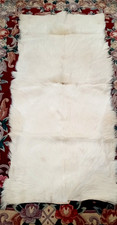 Natural Goat Skin Rug Goat Hide soft Hair Goatskin Goat Skin Fur Animal  4'5 x 2
