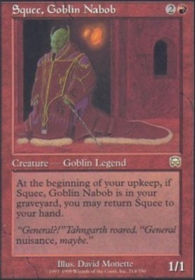 [1x] Squee, Goblin Nabob Damaged, English Mercadian Masques MTG Magic