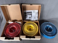 Creatron 35mm Slide Trays Lot Red Blue Yellow New W/t Box For Kodak Projectors