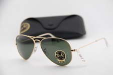 NUOVI OCCHIALI DA SOLE RAY-BAN RB 3025 L0205 ORO AVIATOR TRASPARENTI AUTENTICI 58-14
