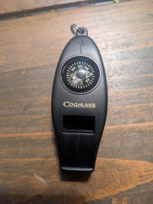 Coghlan's Four Function Camping Emergency Whistle Compass Thermometer Magnifier