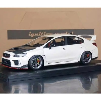 IG 1:18 Subaru WRX Sti CBA-VAB White Limited Edition Collectible Car