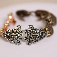 Alloy Brooch Shawl Clip Scarf Buckle Vintage Style for Women Jackets Dresses