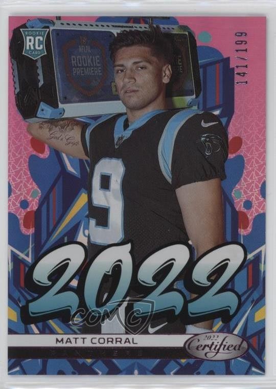2022 Certified 2022 Mirror Pink 141/199 Matt Corral #2022-3 7l6
