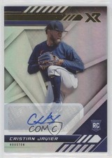 2021 Panini Chronicles Xr Cristian Javier #8 Auto 3h1