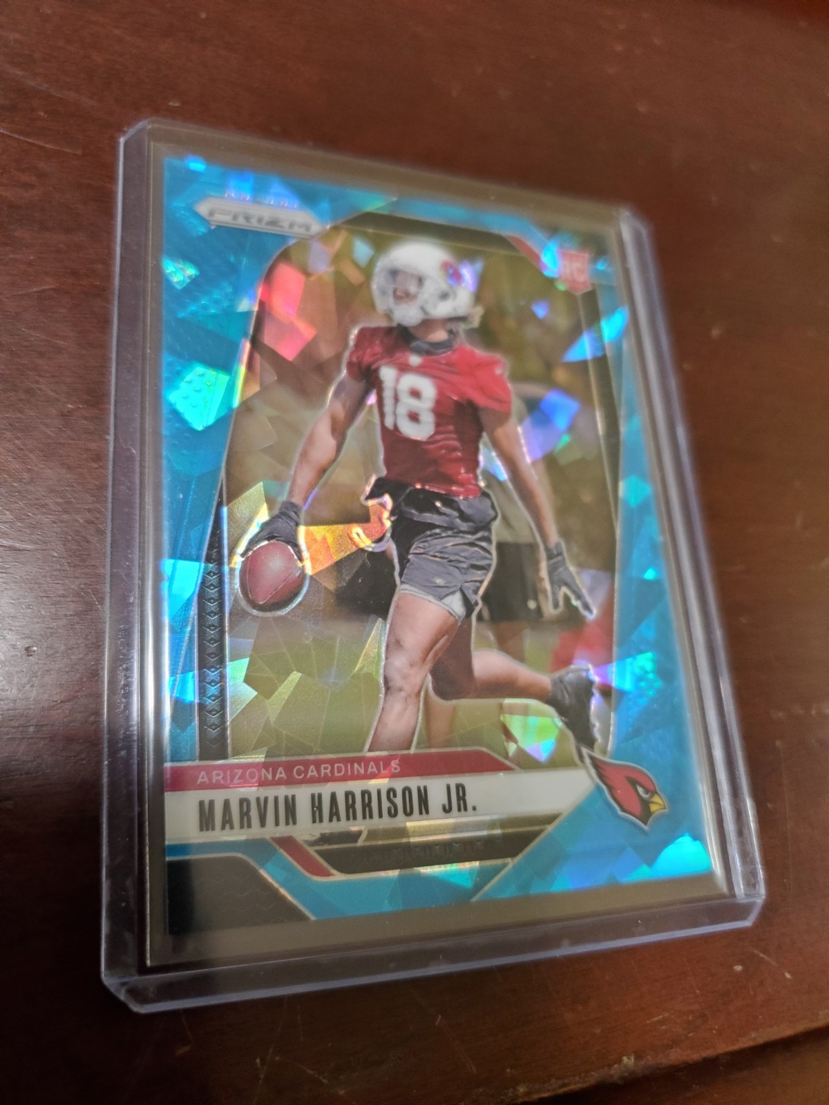 Panini 2024 Prizm Blue Ice Prizm Rookie Marvin Harrison Jr. #375 Cardinals /99