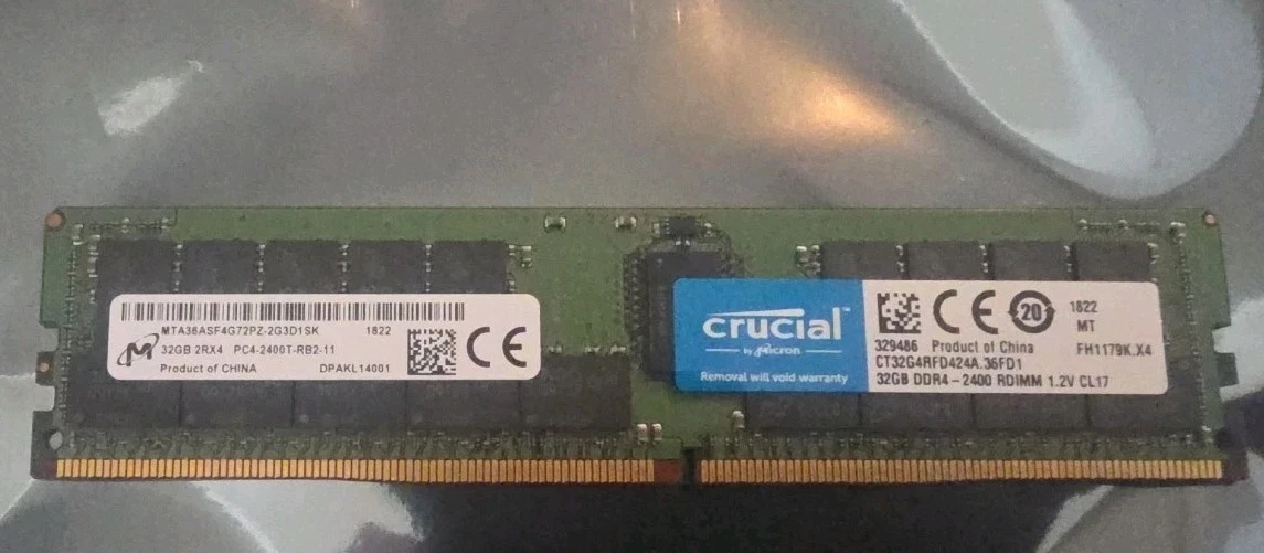 Crucial PC4-19200 (DDR4-2400) Bus Speed UDIMM Computer Memory (RAM