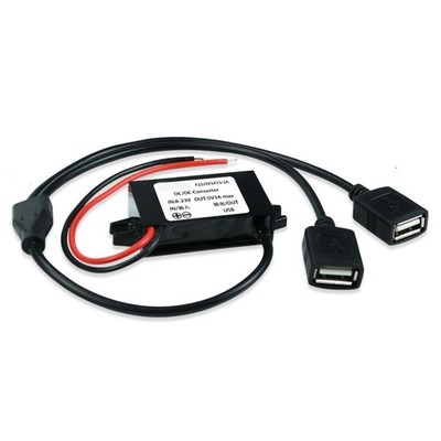 12V (8-23V) auf 5V 3A Buchse USB DC Auto Stromwandler Spannungsregler DC Mo6216