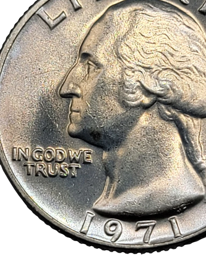 1971-D Washington Quarter FS-101 DDO RPM-001 Variety Die Chips Cherrypickers MS - Image 3 of 4