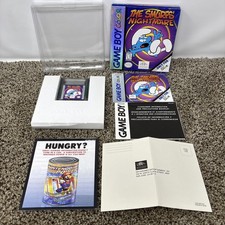 Game Boy Color--The Smurfs Nightmare - CIB- GC-  with  game box protector