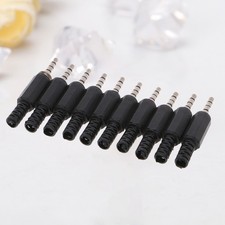 10 Pcs Stereo Jack for Headphones 3.5mm Audio Connector Solder Type Plug