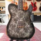 ERC ESQ Style W/Filtertron - Aged Black Over Silver Paisley - Black Back