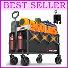 All-Terrain Folding Utility Cart with Adjustable Handle 