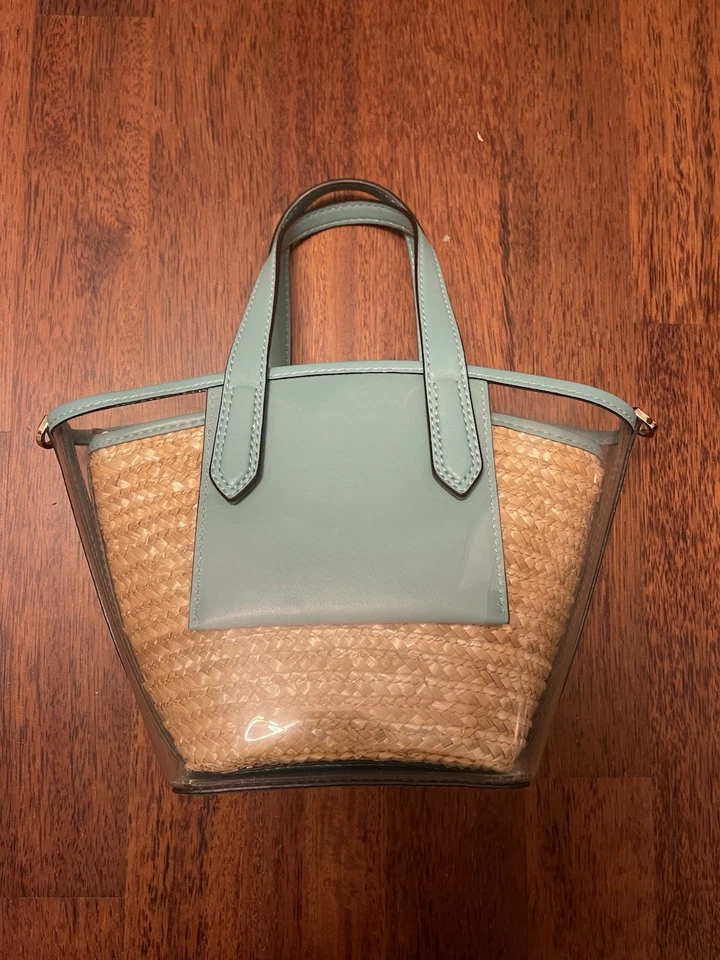 Michael Kors Kimber 2 in 1 Vinyl and Straw Convertible Bag - Bild 2 von 4