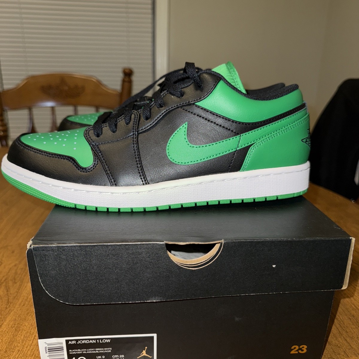 Nike Air Jordan Low Lucky Green Black Men Classic Casual Shoes