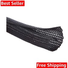 10ft - 1/2 inch Cord Protector Wire Loom Tubing Cable Sleeve Split Sleeving F...
