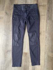 Pilcro and the Letterpress Moto Zip Utility Pants Sz 27 Gray Anthro Cargo Skinny