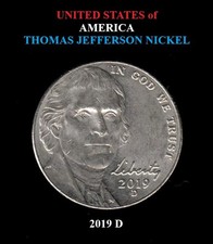 2019 D - Thomas Jefferson / Monticello 5¢ Nickel - Actual Coin Shown *FREE S&H*