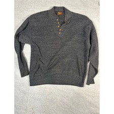 ALRS Apparel For Men Dark Gray Knit Shawl Collar Pullover Sweater XL