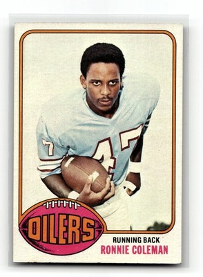 1976 Topps Football Card #22 Ronnie Coleman Houston Oilers