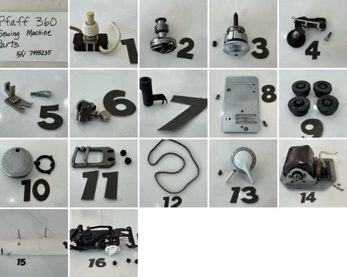 PFAFF 360 SEWING MACHINE PARTS