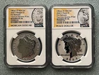 2024 S SILVER MORGAN & PEACE DOLLAR REVERSE PROOF TWO COIN SET NGC GRADED PF 70