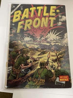 Battlefront #24 (1954)  Atlas Comics Joe Maneely Cover