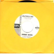 Johnny Rivers:    Maybelline / Walk Myself On Home "DJ COPY" .. 45 RPM 7282