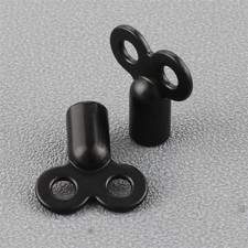 2pc Exhaust Valve Key Zinc Alloy 25 26mm Black Square Socket of 5mm Shatterproof