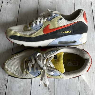 PREOWNED NIKE AIR MAX 90 SET TO RISE LEMON DROP SNEAKERS DV2116-700 MENS 12 