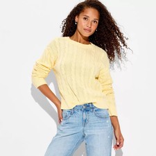 Women Crewneck Pullover Sweater - Wild Fable