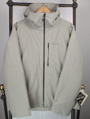 MARMOT New $375 Gore Tex RECCO Mens Size XL Jacket Primaloft Black Waterproof