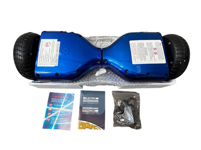 Hoverstar Flash Wheel Hoverboard 6.5'' Bluetooth LED Chrome Blue LBW12A   New