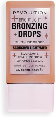 Makeup Revolution, helle leichte Bräunungstropfen mit Hyaluronsäure, sonnengeküsst 