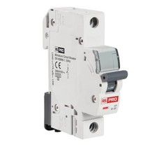 RS PRO MCB, 1P, 1A Curve C, 240 to 415V AC, 10 kA Breaking Capacity