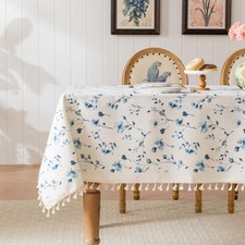 HOMLOVE Tablecloth Pastoral Style, Waterproof and Stain Resistant Table Cloth...
