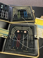 Vintage Incomplete Boye Needle Master Interchangeable Knitting Needles, 2 Cases
