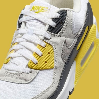 Nike Air Max 90 White Lightning Yellow Smoke Grey Nby DM0029-111