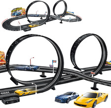 Kids Toy-Electric Powered Slot Car Race Track Set Boys Toys for 6 7 8-12 Years O