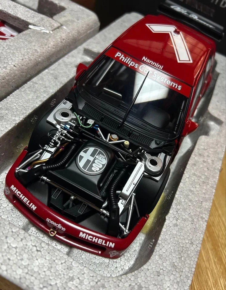 Autoart 1/18 Alfa Romeo 155 V6 Ti DTM 1993#7 - Image 2 of 4