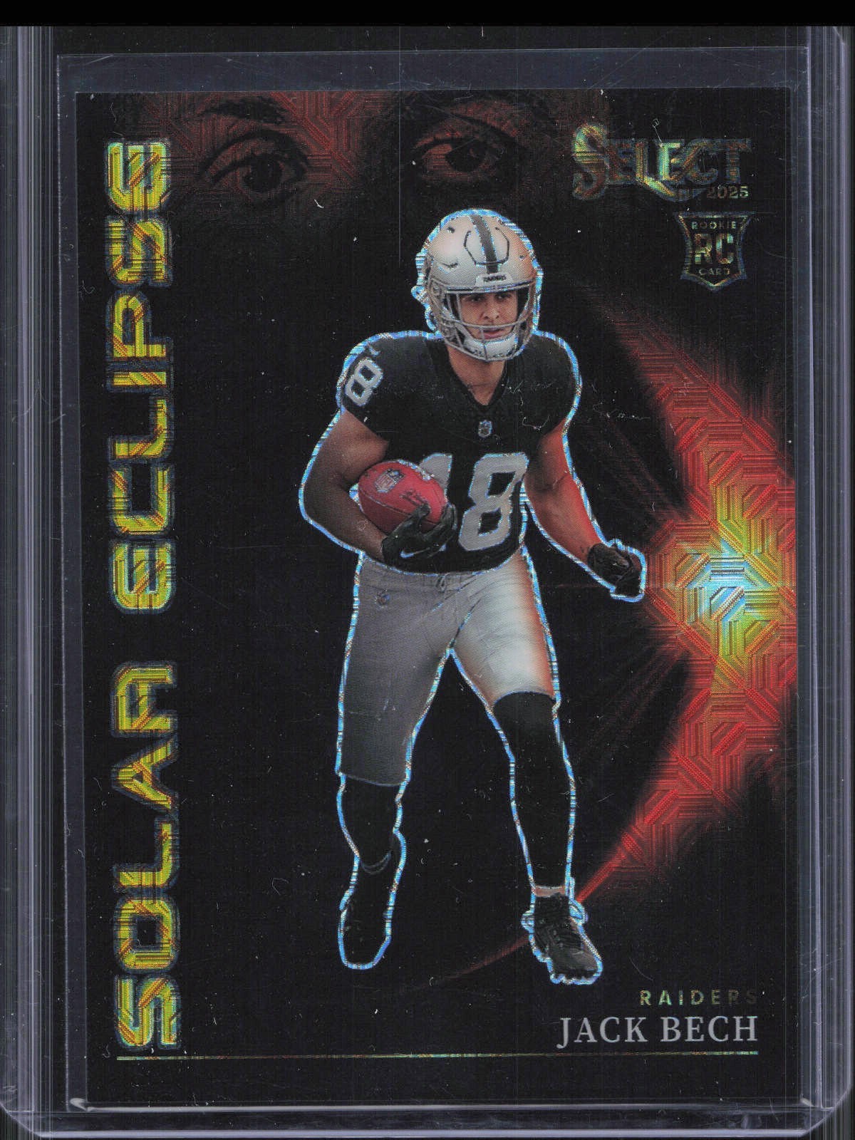 2025 Panini Select Jack Bech #10 Solar Eclipse Rookie Gold Prizm 10/10