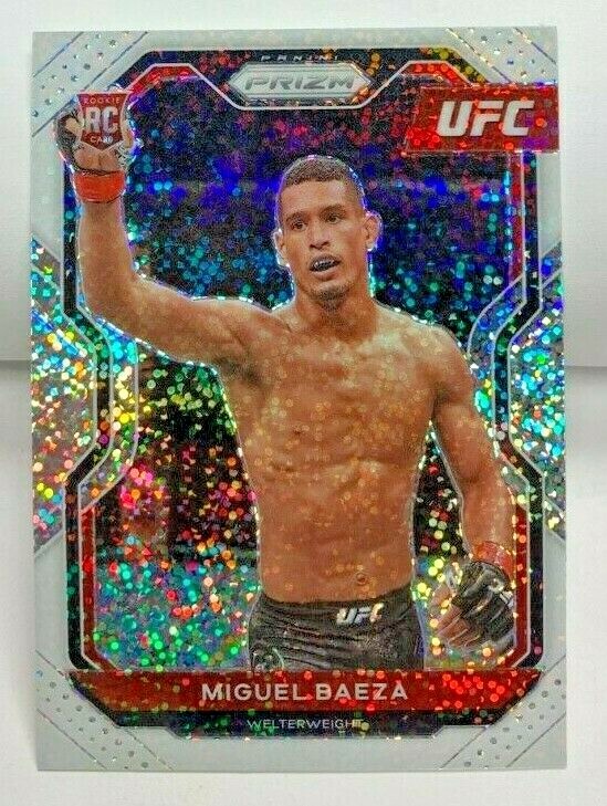 Miguel Baeza 2021 Panini Prizm UFC White Sparkle Prizm RC Rookie Card #92 - SP