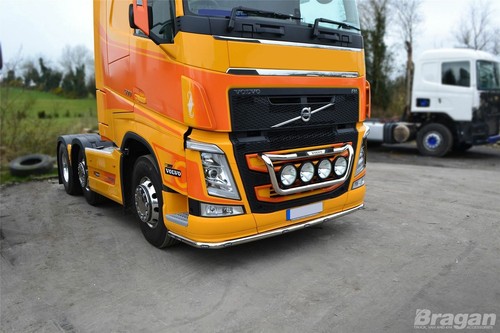 Grill Bar D + Round Spots + Step Pad + To Fit Volvo FM4 2013+ Euro 6 Accessories - Picture 6 of 12