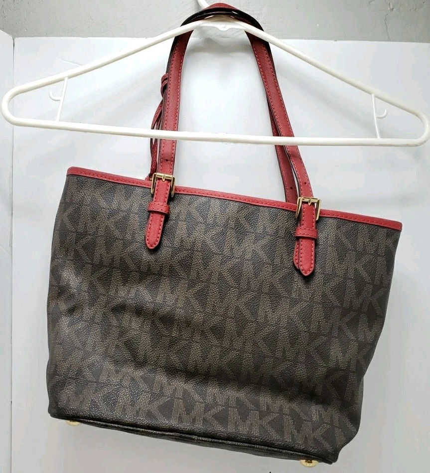 MICHAEL KORS Signature Shoulder Hobo Satchel & Wallet | 10" x 6" x 9" - Image 3 of 4