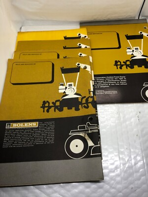 #ad Bolens Owners Manual Lot Of 5 From 1972 1973 Riding Mower Snow Thrower Tiller $30.00