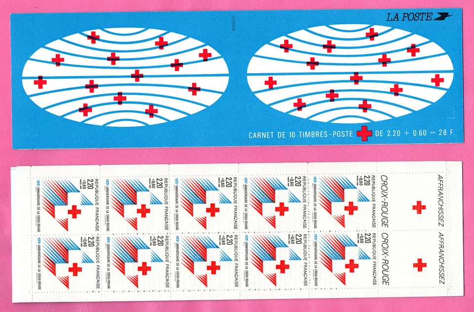 FRANCE - 1988 - CARNET CROIX ROUGE**MNH - EMBLEME CROIX ROUGE - COTE 14€ - Photo 1/1