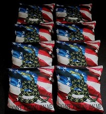 "DONT TREAD ON ME" American flag 8 ACA regulation custom Cornhole bags B342