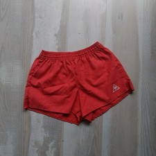 Le Coq Sportif Rare Vintage Running Shorts Red Polyester Mens Size 90
