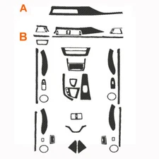 5D Carbon Fiber Dashboard Decal Center Dash Panel Trim for BMW 3 Series F30 F31