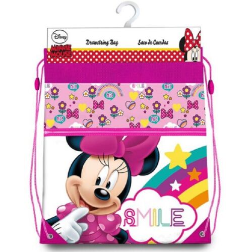 Disney Minnie Mouse Mochila Plana Bolsa De Deporte Gimnasio Excursiones - Imagen 12 de 16